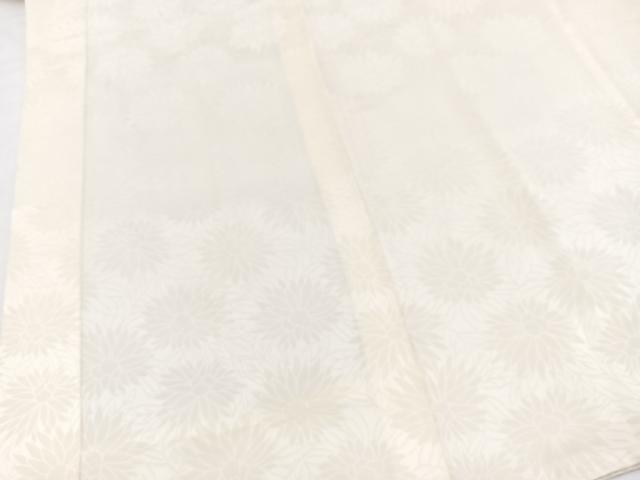 平和屋着物■長襦袢 無双仕立て 花尽くし地紋 正絹 逸品 BAAX9146yc