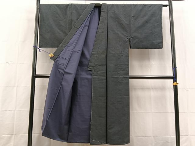 平和屋着物■男性 本場大島紬 アンサンブル 長襦袢(袷)セット 80亀甲 総詰め 正絹 逸品 未使用 BAAX9060yc