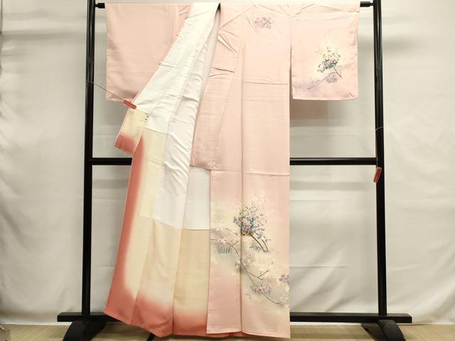 平和屋着物■訪問着 花車文 暈し染め 金彩 正絹 逸品 DABI0557cd