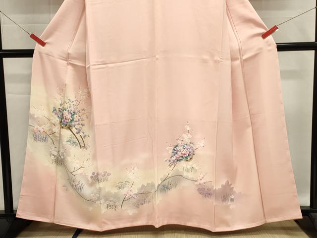 平和屋着物■訪問着 花車文 暈し染め 金彩 正絹 逸品 DABI0557cd