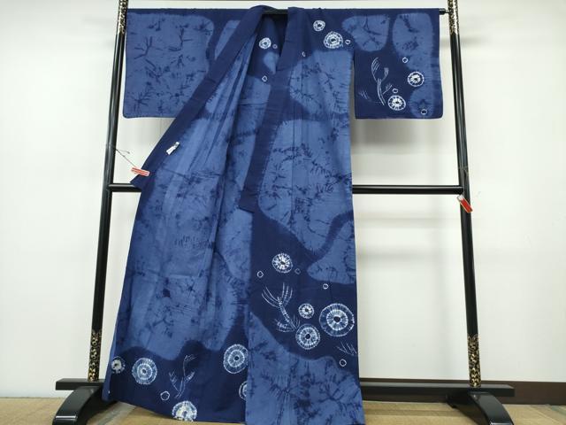 平和屋着物∴世界的ファッションデザイナー 山本寛斎 kansaiブランド 夏物 浴衣 訪問着 霞枝花文 綿 逸品 CABJ0066ng