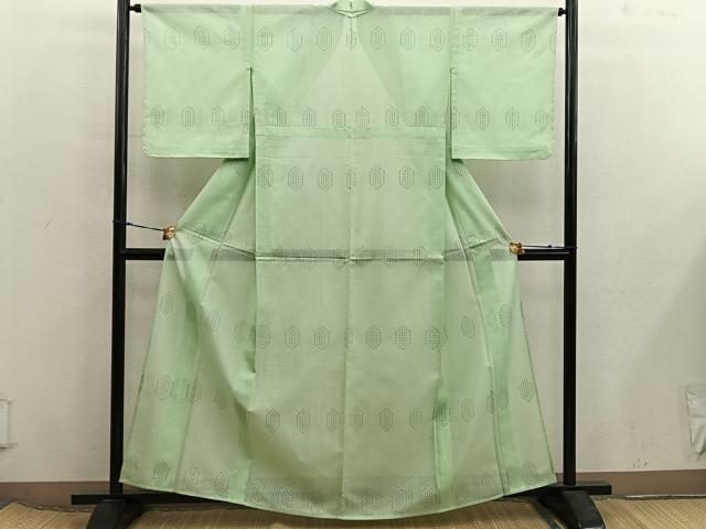 平和屋着物*夏物 小紋 吉祥紋紗 正絹 逸品 BAAX8137mz