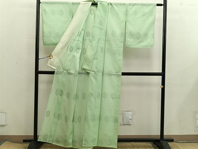 平和屋着物*夏物 小紋 吉祥紋紗 正絹 逸品 BAAX8137mz