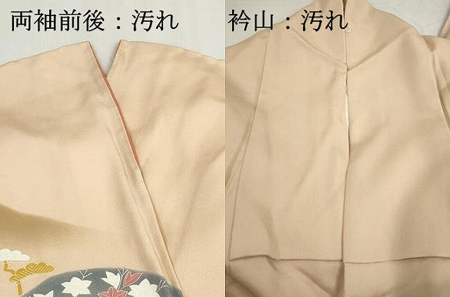 平和屋着物■訪問着 刺繍 重ね山草花文 暈し染め 正絹 逸品 DABH8525qa