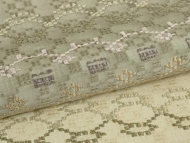 平和屋本店●極上 訪問着 花織 紬 横段文 逸品 DZAB2475kh6