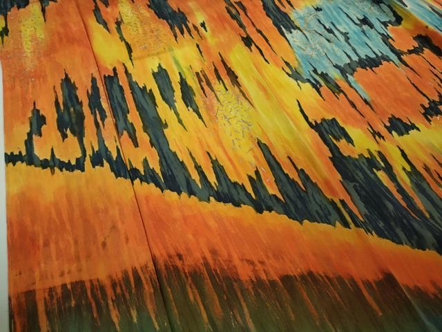 平和屋本店●極上 野口真造 大彦二代目 江戸染繍友禅 訪問着 暈し染め 金銀糸 高島屋扱い 逸品 未使用 DZAB4369kh6