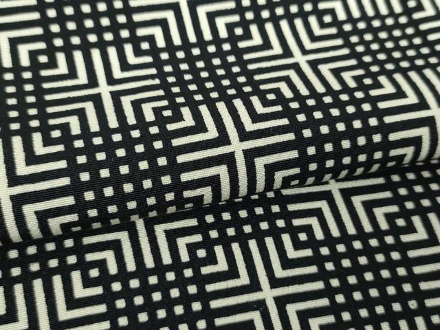 平和屋着物●上質な小紋 幾何学文様 正絹 逸品 DABH9091ps