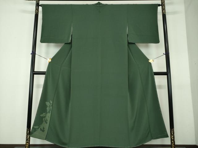 平和屋着物●豪華色留袖 草葉シルエット 正絹 逸品 未使用 DABH9090ps