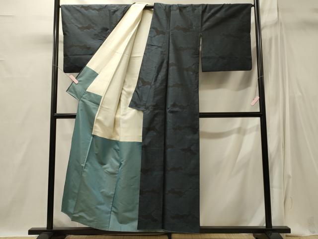 平和屋着物■本場大島紬 雲取り文 正絹 逸品 CABI1880oy