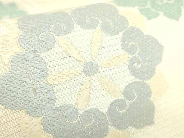 平和屋本店*極上 夏物 西陣 川島織物 九寸名古屋帯 唐織 舞花文 逸品 DZAB8090kh6