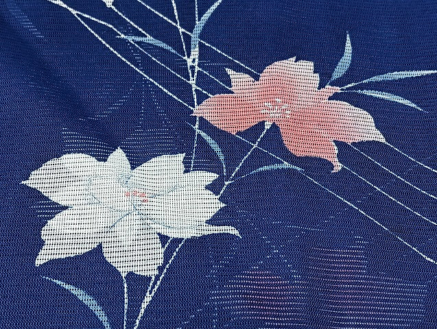 平和屋着物■夏物 小紋 絽 紗 洗える着物 まとめて20点 蝶 花柄 暈し染め 着用可能多数 mmm1237