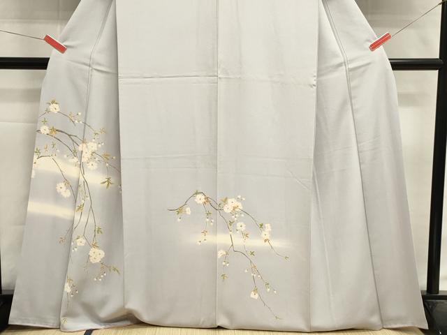 平和屋着物■訪問着 枝花文 暈し染め 正絹 逸品 DABI0661cd