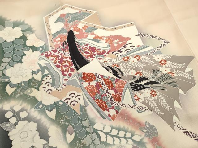 平和屋着物■訪問着 辻が花 女人文 暈し染め 正絹 逸品 DABI0662cd