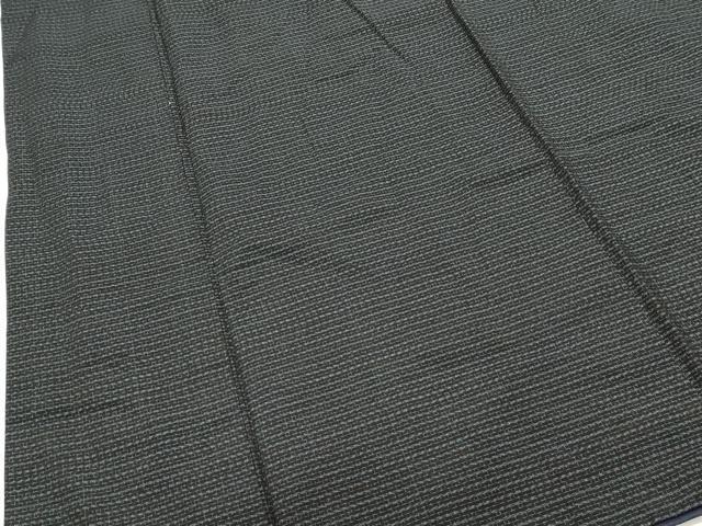 平和屋着物■男性 紬 アンサンブル 長羽織 亀甲柄 正絹 逸品 DABI0682cd