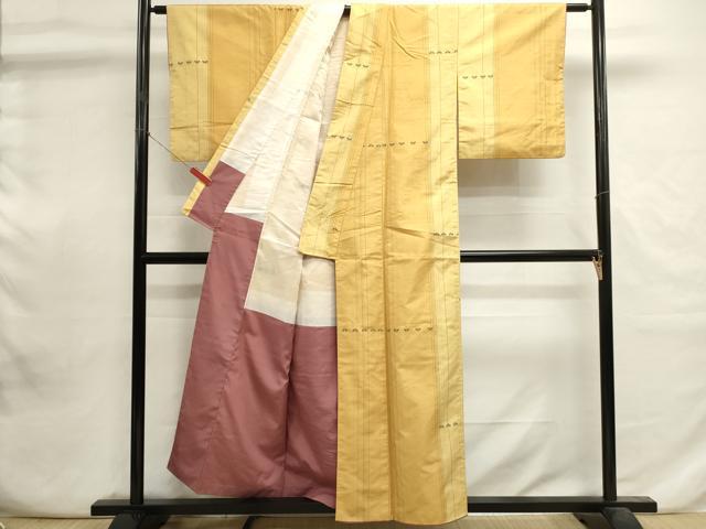 平和屋着物■上質な紬 抽象文 正絹 逸品 DABI0714cd