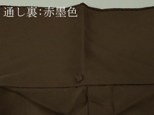 平和屋本店●極上 中国三大刺繍 スワトウ刺繍 汕頭刺繍 本場縞大島紬 切嵌更紗花文 証紙付き 逸品 未使用 DZAB9261kh6