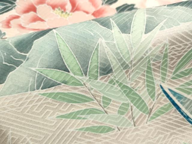 平和屋着物■訪問着 草花文 暈し染め 仮絵羽 逸品 未使用 DABI0752cd