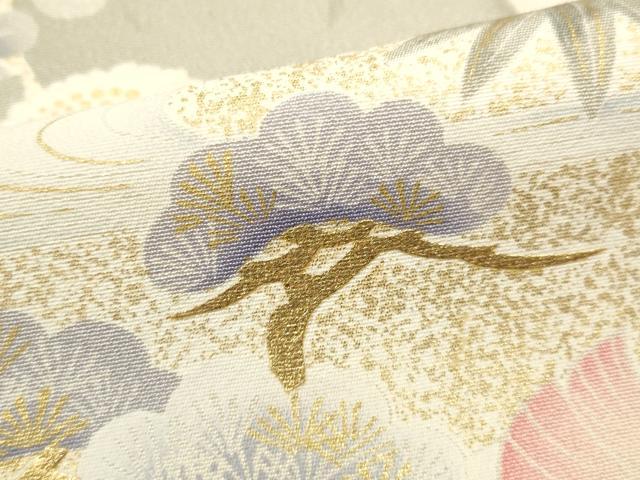 平和屋着物■豪華振袖 御所車花文 暈し染め 金彩 正絹 逸品 DABI0754cd
