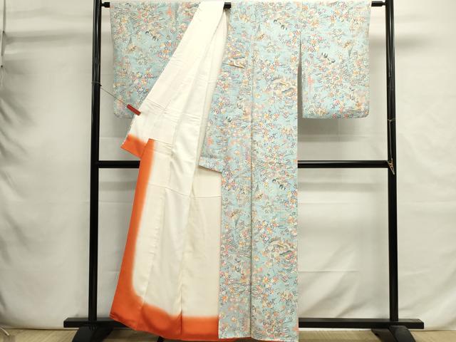 平和屋着物■上質な小紋 風景文 正絹 逸品 DABI0786cd