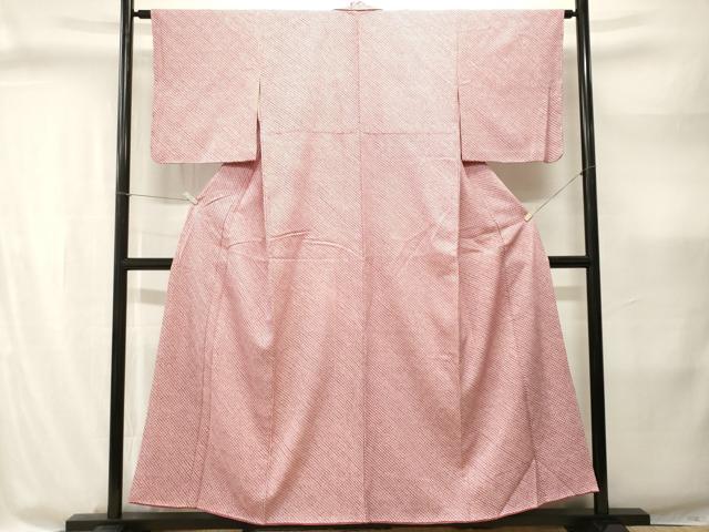 平和屋着物■大変加工の良い総絞り小紋 正絹 逸品 CABI8342ev