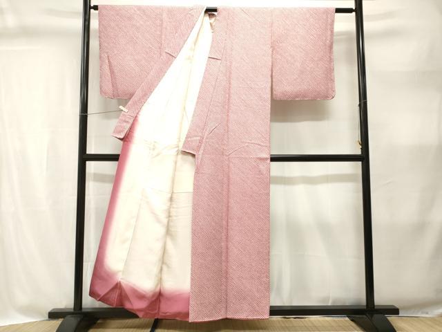 平和屋着物■大変加工の良い総絞り小紋 正絹 逸品 CABI8342ev