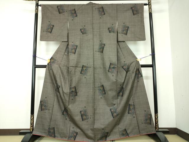 平和屋着物●本場大島紬 7マルキ 飾花文 正絹 逸品 未使用 DABH9471ps