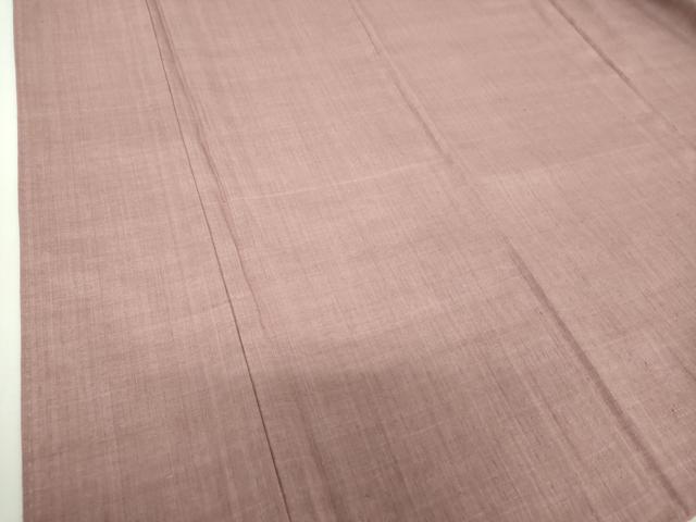 平和屋着物●結城紬 色無地 鴇浅葱色 正絹 逸品 DABH9469ps