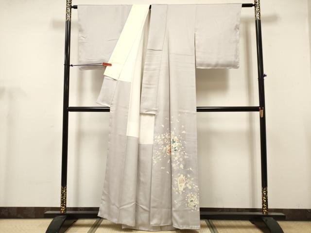 平和屋着物■豪華色留袖 作家物 駒刺繍 陶器花文 吹き寄せ 正絹 逸品 DABH5085ea