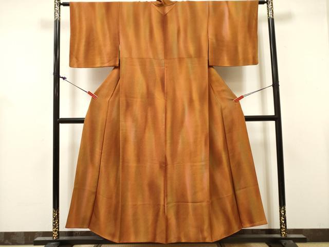 平和屋着物■上質な小紋 変わり間道 暈し染め 正絹 逸品 DABH5113ea