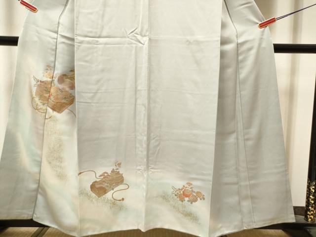 平和屋着物■訪問着 文箱花文 暈し染め 金彩 正絹 逸品 DABH5097ea