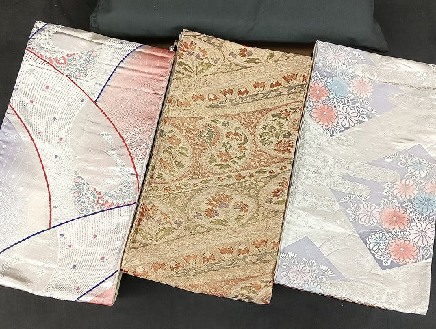平和屋着物■袋帯 西陣 まとめて100点 鳳凰 向かい鶴 孔雀 向かい蝶 更紗 花柄 正倉院 佐賀錦 金銀糸 など 未使用品あり 全て正絹 mmm1250