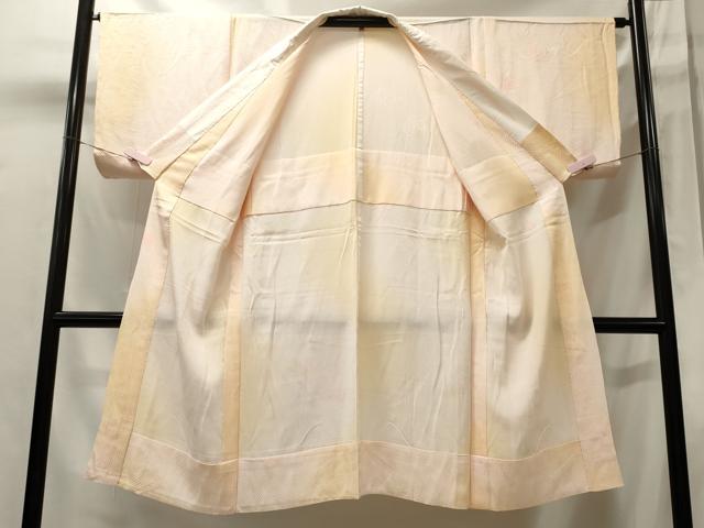 平和屋着物■長襦袢 無双仕立て 舞花地紋 暈し染め 正絹 逸品 CABJ6801oy