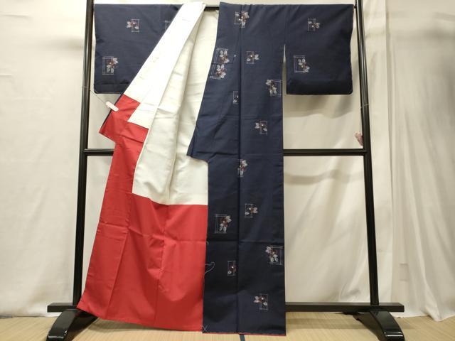 平和屋着物■上質な紬 万寿菊 正絹 逸品 未使用 CABJ6817oy