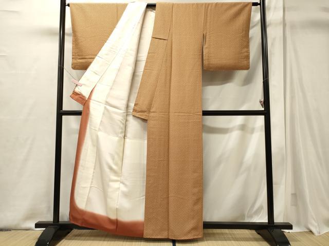 平和屋着物■上質な小紋 菱花文 正絹 逸品 CABJ6813oy