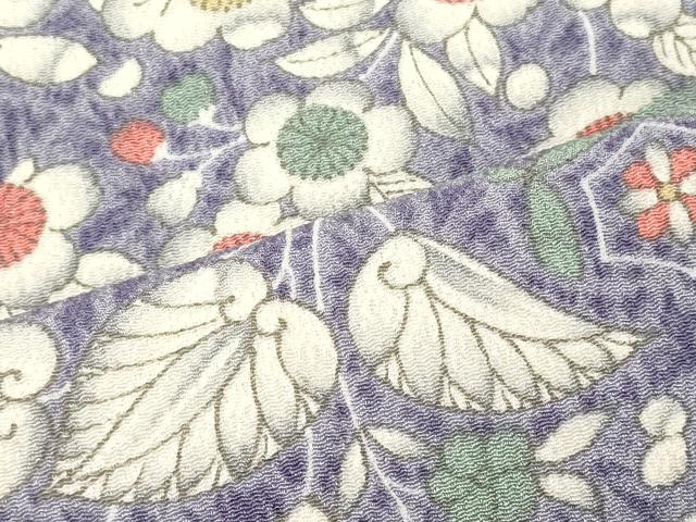 平和屋着物■上質な小紋 辻が花 鬼しぼ縮緬 正絹 逸品 CABJ6807oy