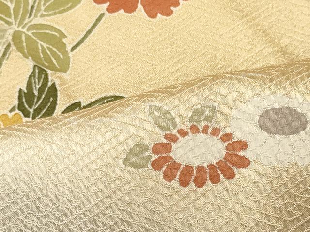 平和屋着物■訪問着 草花文 正絹 逸品 CABJ6839oy