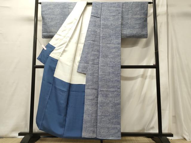 平和屋着物■上質な小紋 立波文 正絹 逸品 未使用 CABJ6823oy
