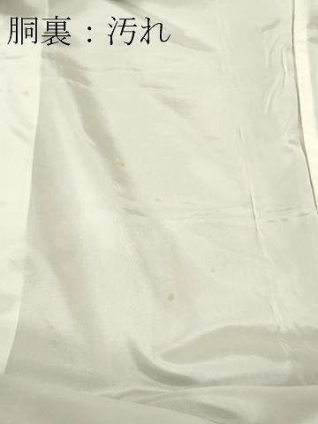 平和屋着物■上質な紬 花唐草間道 黒地 正絹 逸品 DABH8229zy