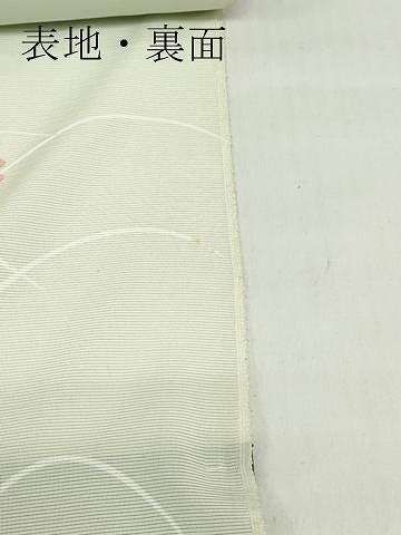 平和屋着物*夏物 付下げ 反物 着尺 絽 草花文 銀彩 逸品 未使用 DABH8367zy