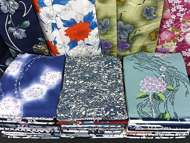 平和屋着物■浴衣 まとめて 45点 鳥 風景 朝顔 紫陽花 花柄 綿絽 注染 暈し染め など 着用可能多数 未使用品あり mmm1294