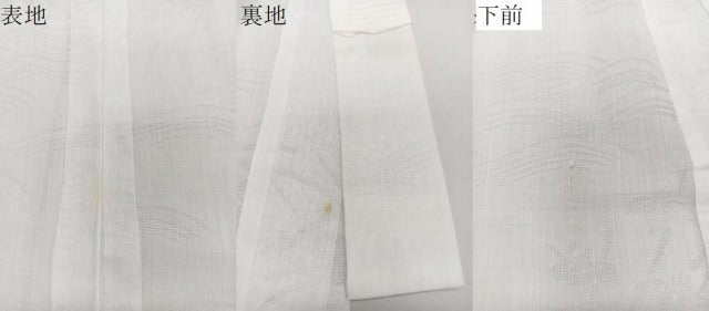 平和屋着物*夏物 長襦袢 立波草花紋紗 白色 洗える着物 CABJ4372xi