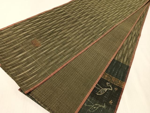平和屋着物●西陣 老舗 渡文謹製 手織 すくひ 太鼓柄袋帯 波衣 動物紋 金銀糸 正絹 逸品 CABJ7405vp