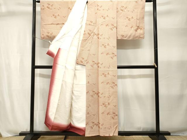 平和屋着物■上質な小紋 青海波木の実枝葉文 正絹 逸品 CABJ2994ev