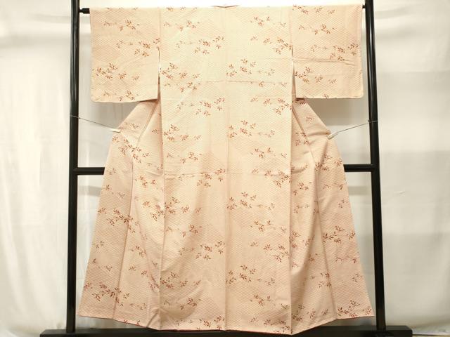 平和屋着物■上質な小紋 青海波木の実枝葉文 正絹 逸品 CABJ2994ev