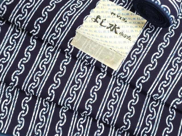 平和屋着物*夏物 浴衣 反物 着尺 注染 間道 綿 逸品 未使用 DABG9384we
