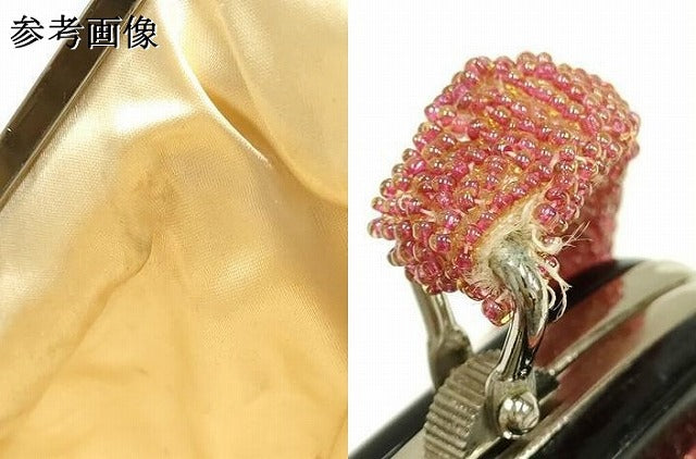 平和屋着物●和装小物 和装バッグ ハンドバッグ ビーズバッグ 枝葉 逸品 AABK5513ay