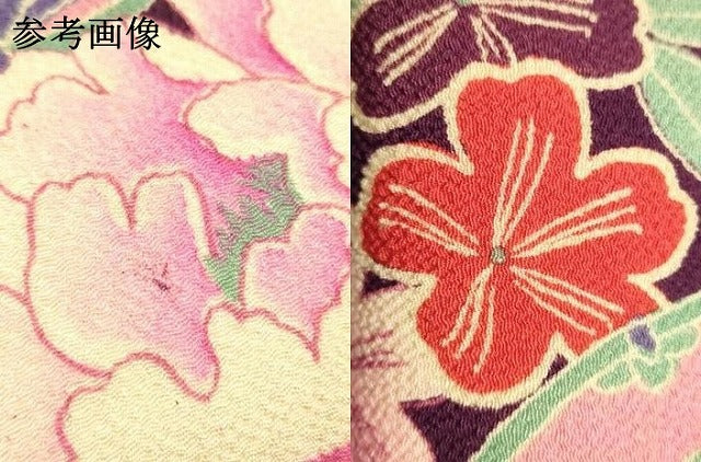 平和屋着物●和装小物 和装バッグ ハンドバッグ 利休バッグ 花楽器文 帯地使用 逸品 AABK5527ay