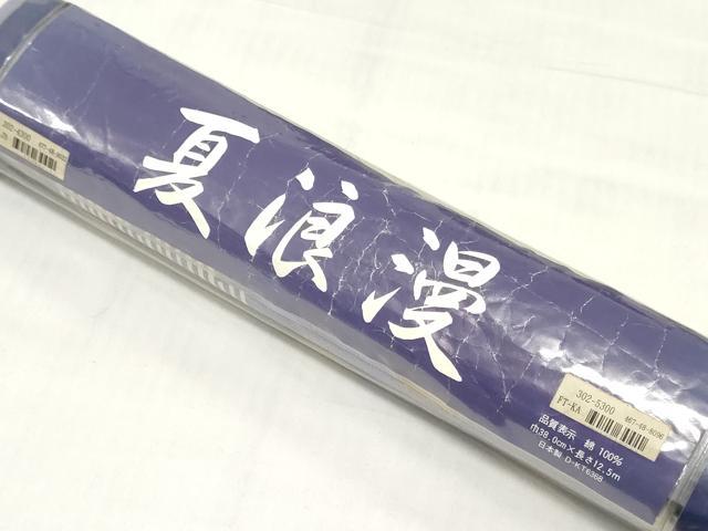 平和屋着物*夏物 浴衣 反物 着尺 注染 舞桜文 クインサイズ 綿 逸品 未使用 DABH8461zy