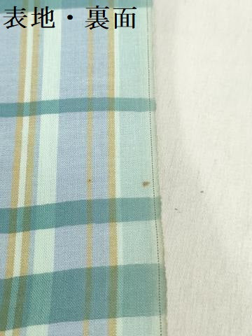 平和屋着物*夏物 浴衣 反物 着尺 注染 東京本染 格子 綿 逸品 未使用 DABH3563zy