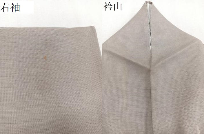 平和屋着物▽訪問着 単衣 無双 紗袷 紗×絽 木賊文 銀彩 正絹 逸品 CABJ9716xi